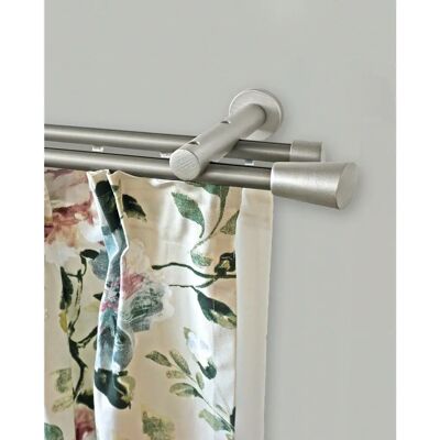 GARESA MOLIS Gardinenstange - 450cm, 2-läufig, silber GARESA MOLIS Gardinenstange - 450cm, 2-läufig, silber