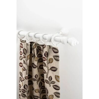 GARESA STANDARD Gardinenstange - 280cm, 28mm, 2-läufig, Weiß GARESA STANDARD Gardinenstange - 280cm, 28mm, 2-läufig, Weiß