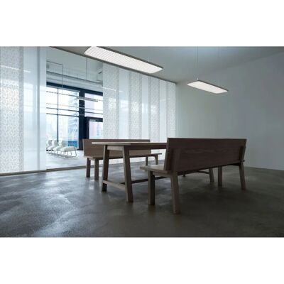 GARESA Kompakt Gardinenschiene - 3-läuft Aluminium Weiß 140cm GARESA Kompakt Gardinenschiene - 3-läuft Aluminium Weiß 140cm