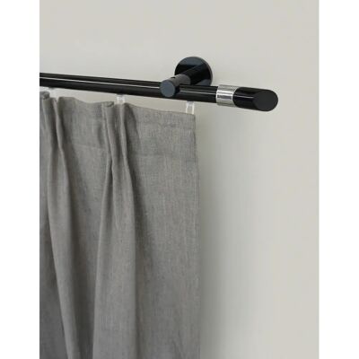GARESA Schwarze 330cm Gardinenstange - 20mm, Verlängerbar, Innenlauf GARESA Schwarze 330cm Gardinenstange - 20mm, Verlängerbar, Innenlauf