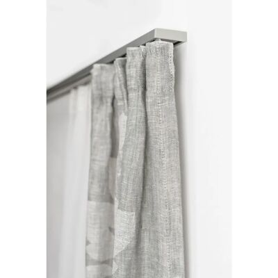 GARESA 101 Gardinenschiene 490cm, 2-läufig, grau - Gardinenstangen GARESA 101 Gardinenschiene 490cm, 2-läufig, grau - Gardinenstangen
