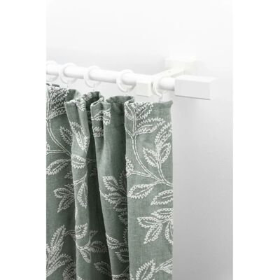 GARESA CUBUS Gardinenstange - 450 cm, Verstellbar, Weiß, Einlauf GARESA CUBUS Gardinenstange - 450 cm, Verstellbar, Weiß, Einlauf