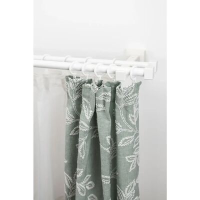 GARESA CUBUS Gardinenstange - 370cm, 2-läufig, Weiß, Verstellbar, Für Kinder GARESA CUBUS Gardinenstange - 370cm, 2-läufig, Weiß, Verstellbar, Für Kinder