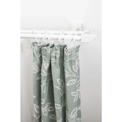 GARESA CUBUS Gardinenstange - 200cm, 2-läufig, Weiß GARESA CUBUS Gardinenstange - 200cm, 2-läufig, Weiß