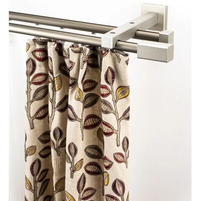 GARESA Cubus Quader Innenlauf Gardinenstange - 330cm - 2 Läufig GARESA Cubus Quader Innenlauf Gardinenstange - 330cm - 2 Läufig