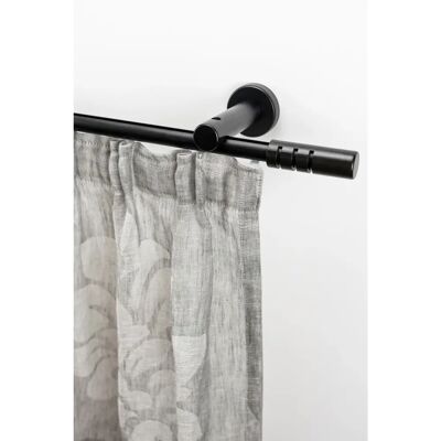 GARESA PEMPIA Gardinenstange - Verstellbar, 130cm, Schwarz, Holz/Metall GARESA PEMPIA Gardinenstange - Verstellbar, 130cm, Schwarz, Holz/Metall