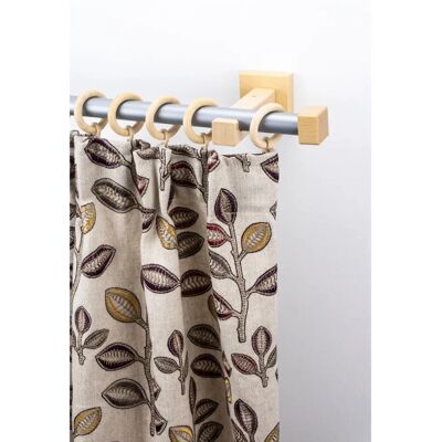 GARESA CUBUS Beiger Gardinenstange - 230cm, 20mm Ø, Verstellbar GARESA CUBUS Beiger Gardinenstange - 230cm, 20mm Ø, Verstellbar