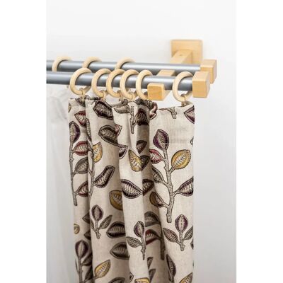 GARESA CUBUS Beigene Gardinenstange - 410cm, 2-läufig, verlängerbar GARESA CUBUS Beigene Gardinenstange - 410cm, 2-läufig, verlängerbar