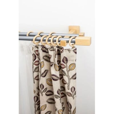 GARESA CUBUS Beigefarbene 330cm 2-läufige Gardinenstange GARESA CUBUS Beigefarbene 330cm 2-läufige Gardinenstange