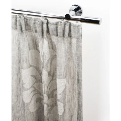 GARESA EASY Grau Chrom Gardinenstange - Schwer, Verstellbar, Wandmontage GARESA EASY Grau Chrom Gardinenstange - Schwer, Verstellbar, Wandmontage
