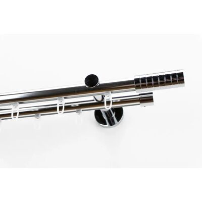 GARESA EASY Gardinenstange - 65x190cm, Grau, 2 Läufiger, Aluminium GARESA EASY Gardinenstange - 65x190cm, Grau, 2 Läufiger, Aluminium