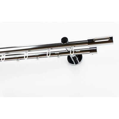 GARESA EASY Gardinenstange - Verstellbar 67-250cm, 2-läufig, Aluminium GARESA EASY Gardinenstange - Verstellbar 67-250cm, 2-läufig, Aluminium