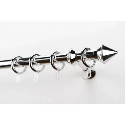 GARESA Palmi - 270cm Grau Vorhangstange - Leicht bis Mittelschwer GARESA Palmi - 270cm Grau Vorhangstange - Leicht bis Mittelschwer