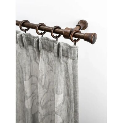 GARESA Sandri Vollrund Holzvorhangstange - 210cm, 1 Läufig - Gardinenstange GARESA Sandri Vollrund Holzvorhangstange - 210cm, 1 Läufig - Gardinenstange