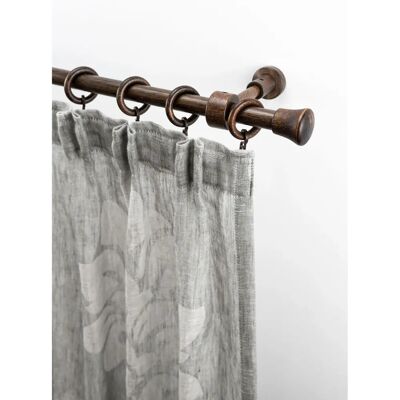 GARESA Sandri Vollrund Gardinenstange - Holz, Verlängerbar, 450cm GARESA Sandri Vollrund Gardinenstange - Holz, Verlängerbar, 450cm