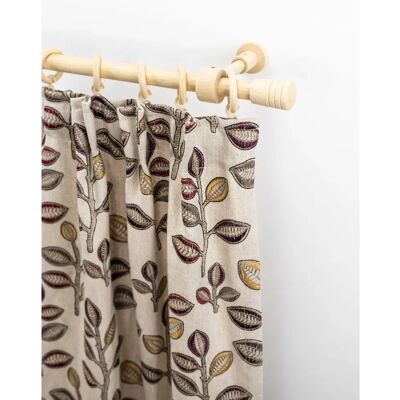 GARESA Sandri Holz-Gardinenstange - 450cm, beige, 1-läufig - Gardinenstangen GARESA Sandri Holz-Gardinenstange - 450cm, beige, 1-läufig - Gardinenstangen