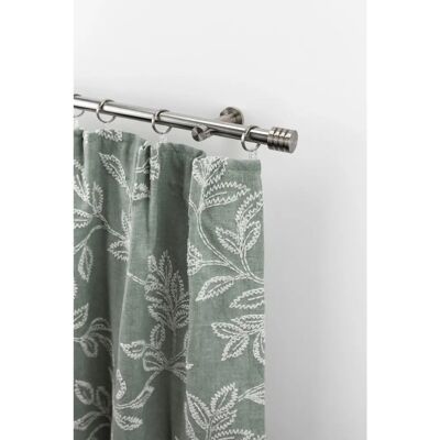 GARESA Elke Vollrund Edelstahl Gardinenstange - 150cm, 1 Läufung GARESA Elke Vollrund Edelstahl Gardinenstange - 150cm, 1 Läufung