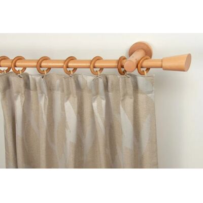 GARESA - MOLIS - 330 cm - rotbuchefarben - Curtain Rod Set GARESA - MOLIS - 330 cm - rotbuchefarben - Curtain Rod Set