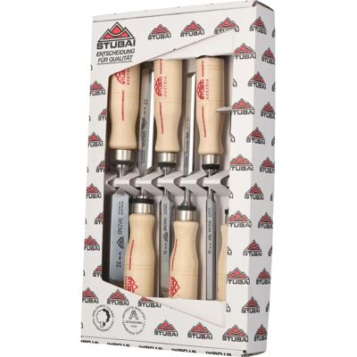 Stubai - 353106 Woodworking Set - 6 Chisels 6-26 mm Stubai - 353106 Woodworking Set - 6 Chisels 6-26 mm