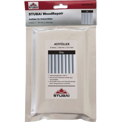 Stubai Reparador de Madera - Gris - 8 Barritas x 150mm - Reparación de Madera Stubai Reparador de Madera - Gris - 8 Barritas x 150mm - Reparación de Madera