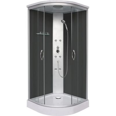 SANOTECHNIK Portland Komplettdusche - Viertelkreisdusche, Schiebetür, Massagedüsen SANOTECHNIK Portland Komplettdusche - Viertelkreisdusche, Schiebetür, Massagedüsen