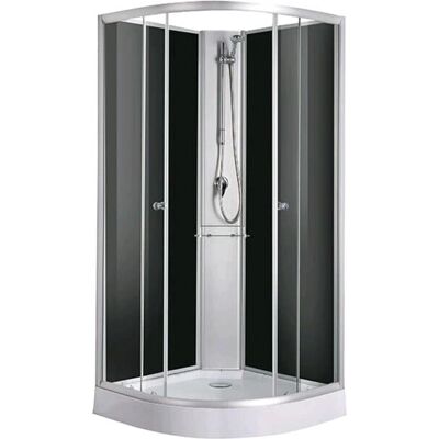 SANOTECHNIK RIO Black - Komplettdusche - 90x204cm SANOTECHNIK RIO Black - Komplettdusche - 90x204cm