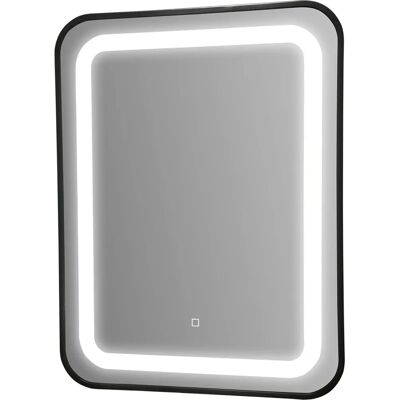 SANOTECHNIK SOHO LED-Lichtspiegel - 60x80cm, schwarz, Aluminium SANOTECHNIK SOHO LED-Lichtspiegel - 60x80cm, schwarz, Aluminium