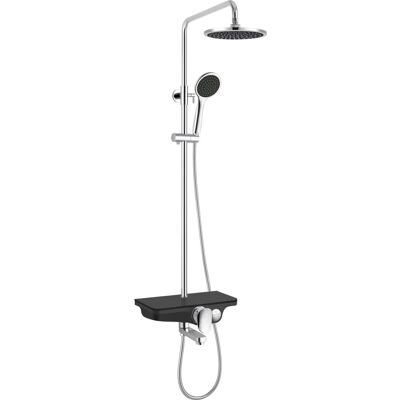 SANOTECHNIK Schwarzes Duschset mit 115cm Schiene SANOTECHNIK Schwarzes Duschset mit 115cm Schiene