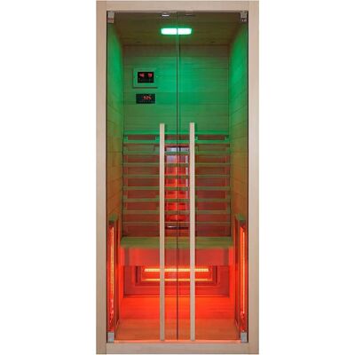 SANOTECHNIK Ruby 1 Infrarotkabine - 1 Person - Beige (Natur) - Tiefe Wärme SANOTECHNIK Ruby 1 Infrarotkabine - 1 Person - Beige (Natur) - Tiefe Wärme