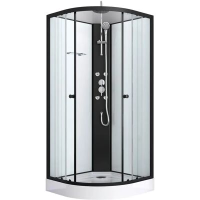 SANOTECHNIK Reload Duschkabine - Viertelkreisdusche, 90x90 cm, schwarz SANOTECHNIK Reload Duschkabine - Viertelkreisdusche, 90x90 cm, schwarz