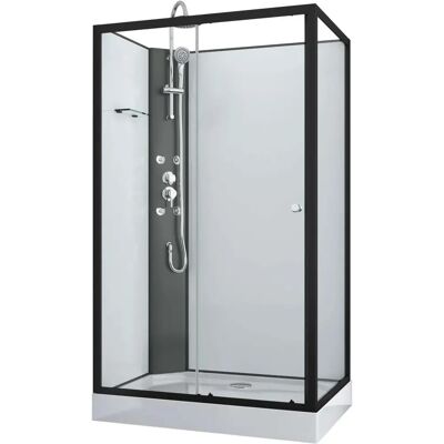 SANOTECHNIK VIVA schwarze Komplettdusche - Shower Cabin SANOTECHNIK VIVA schwarze Komplettdusche - Shower Cabin