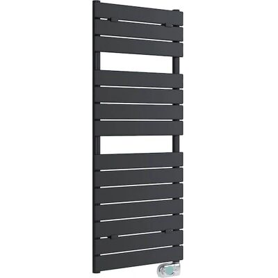 SANOTECHNIK Elektrischer Badheizkörper E-Pisa - Wandmontage, 500W, Schwarz SANOTECHNIK Elektrischer Badheizkörper E-Pisa - Wandmontage, 500W, Schwarz