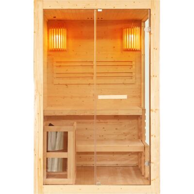 SANOTECHNIK Panorama Sauna - 2 Personen Innen Sauna braun SANOTECHNIK Panorama Sauna - 2 Personen Innen Sauna braun