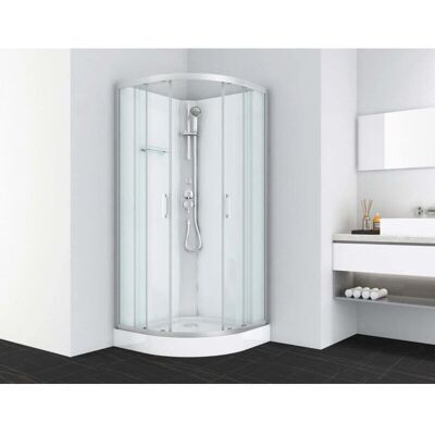 SANOTECHNIK DALLAS - Graue Glas-Duschkabine - Duschkabine SANOTECHNIK DALLAS - Graue Glas-Duschkabine - Duschkabine