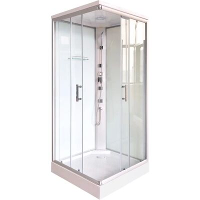 SANOTECHNIK Komplettdusche - Schwarz - 90x205cm SANOTECHNIK Komplettdusche - Schwarz - 90x205cm