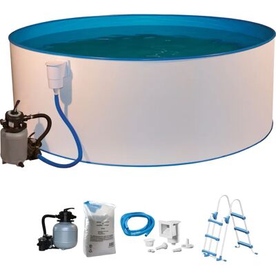 KONIFERA Kreta III Rundpool - 400 cm Durchmesser, 90 cm hoch, 10.000 l KONIFERA Kreta III Rundpool - 400 cm Durchmesser, 90 cm hoch, 10.000 l