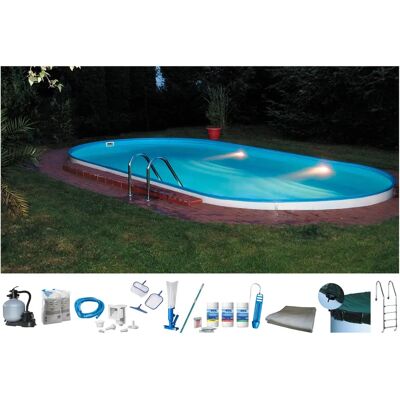 MY POOL BWT Premium Ovalpool - Stahlrahmen, Blaue Folie - Schwimmbecken MY POOL BWT Premium Ovalpool - Stahlrahmen, Blaue Folie - Schwimmbecken