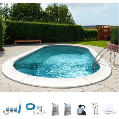 MY POOL BWT PREMIUM - Ovalpool, 360x737x150 cm, Grau - Schwimmbecken MY POOL BWT PREMIUM - Ovalpool, 360x737x150 cm, Grau - Schwimmbecken