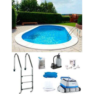 MY POOL BWT POWER Ovalpool - 400x800x150 cm - Blau MY POOL BWT POWER Ovalpool - 400x800x150 cm - Blau