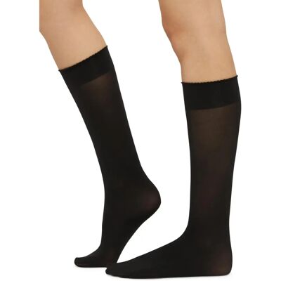 Wolford Velvet de Luxe 50 Knæstrømper (30923) - sort Wolford Velvet de Luxe 50 Knæstrømper (30923) - sort