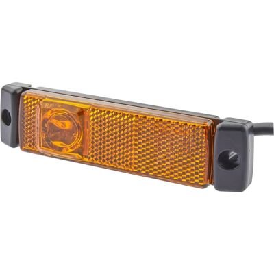 Hella 008 645-611 LED Światło boczne - Czarny, 2 funkcje, 24V Hella 008 645-611 LED Światło boczne - Czarny, 2 funkcje, 24V