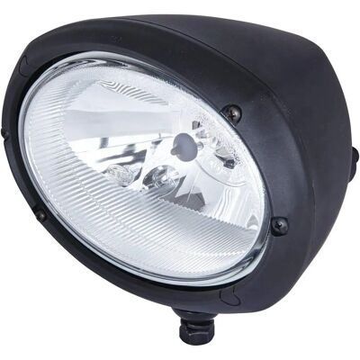 Hella H4 Strålkastare - Oval - 12V - Svart Hella H4 Strålkastare - Oval - 12V - Svart