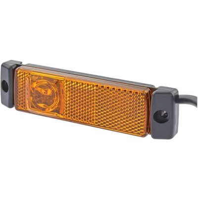 Hella Seitenmarkierungsleuchte - LED 24V - Schwarz - Seitenmarkierungsleuchte Hella Seitenmarkierungsleuchte - LED 24V - Schwarz - Seitenmarkierungsleuchte