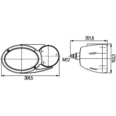 Faro universal HELLA 1EB996 167-187 para derecha con intermitentes - Faro Faro universal HELLA 1EB996 167-187 para derecha con intermitentes - Faro