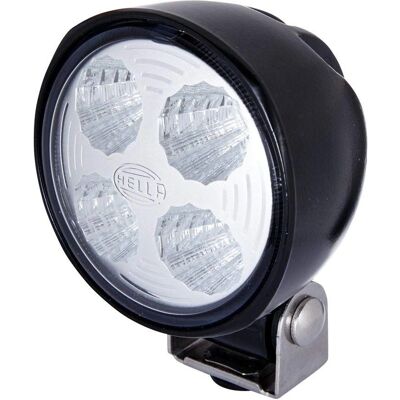 Hella LED Fog Light - 1F0 996 376-181 - Adjustable Mounting - Round Metal Housing - Clear Lens Hella LED Fog Light - 1F0 996 376-181 - Adjustable Mounting - Round Metal Housing - Clear Lens