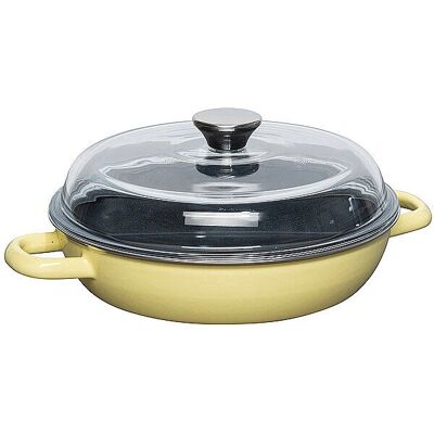 Riess Giallo Limone 24cm Padella per brasare - Padella per brasare Riess Giallo Limone 24cm Padella per brasare - Padella per brasare
