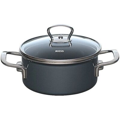 Riess 16cm/1L Dunkelgrau Kochtopf - Alle Herde Riess 16cm/1L Dunkelgrau Kochtopf - Alle Herde