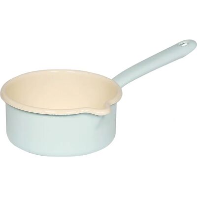 Riess Modèle 0036-6 - Petite casserole avec grande bec verseur - Emaille - Publicité Riess Modèle 0036-6 - Petite casserole avec grande bec verseur - Emaille - Publicité