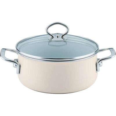 Riess Cocina de Esmalte Beige 20cm/2L - Cocina Riess Cocina de Esmalte Beige 20cm/2L - Cocina