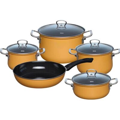 Riess - 0558-113 - Orange - 5 pièces - Ensemble Cookware - Publicité Riess - 0558-113 - Orange - 5 pièces - Ensemble Cookware - Publicité
